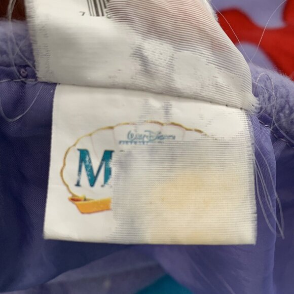 Disney Little Mermaid Ariel Fleece Blanket Zip Up Sleeping Bag 58” X 24” Purple - Picture 6 of 11